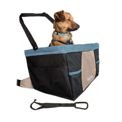 Kurgo Rover Dog Booster Seat window view reduces driver distraction and keeps dogs engaged.