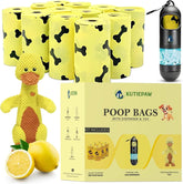 Kutiepaw kit completo para paseos con bolsas biodegradables y peluche de pato.