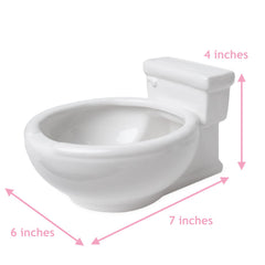 KwirkWorks toilet-shaped bowl Pet dish doubles as food or water bowl.