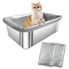 KWKW ORM 2-pack liners in use for mess-free litter changes