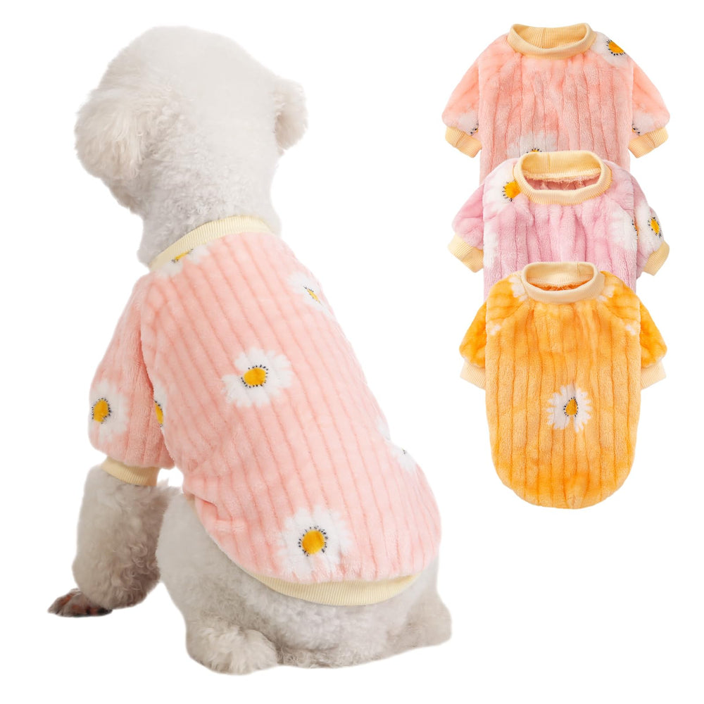 Kyaringtso dog sweater pullover close-up shows cozy knit warmth for small breeds.