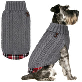 KYEESE dog sweater with turtleneck boosts warmth for small dogs.