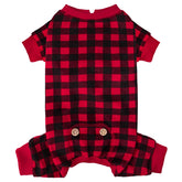 KYEESE Christmas dog pajamas in red buffalo check keep small dogs warm during celebrations