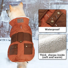 KYEESE dog coat fleece-lined close-up showing warm interior