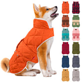 Kyeeese dog coat back view shows warm winter puffer for chilly walks.