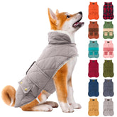 KYEESE dog coat windproof back view with leash hole for outdoor walks