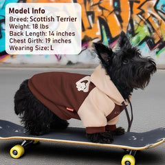 KYEESE dog hoodie leash hole design enables secure outdoor walking with harness.