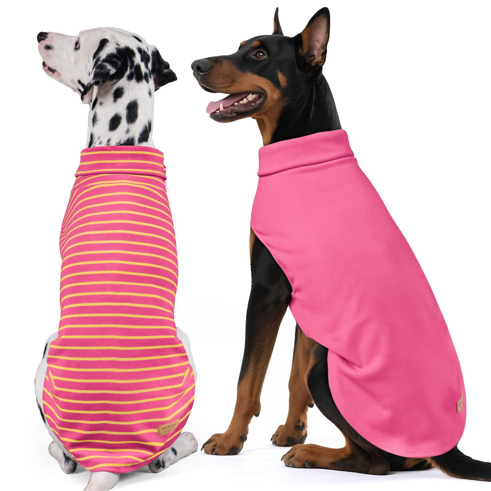 KYEESE dog sweater front view shows stretchable velvet for movement.
