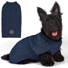 KYEESE dog sweater with leash-hole design for easy leash access during walks