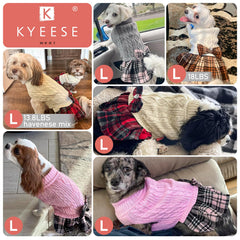 KYEESE dog sweater turtleneck soft knit offers extra warmth and mobility