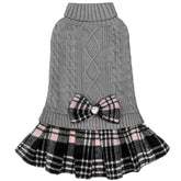KYEESE dog sweater turtleneck keeps pets warm in soft stretchy knit.
