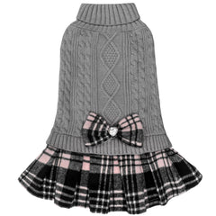 KYEESE dog sweater turtleneck keeps pets warm in soft stretchy knit.