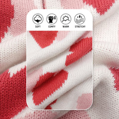 KYEESE Valentines dog sweater soft texture closeup emphasizes comfort on chilly days