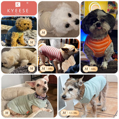 KYEESE dog shirts sleeveless wear on small dogs enables easy on and off