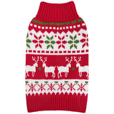 KYEESE dog Christmas sweater snowflake elk pattern offers festive style for holiday photos.