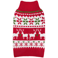 KYEESE dog Christmas sweater snowflake elk pattern offers festive style for holiday photos.