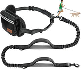 Kytely hands-free dog leash waist belt closeup shows wide padded support for comfortable walks.