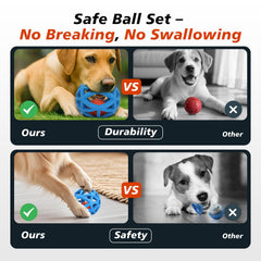 Kytujoy Ball-in-Ball Toy blue light smart mode keeps interactive play going.