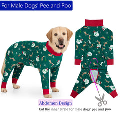 kzrfojy dog recovery suit green cone-alternative fits securely for post-surgery care.