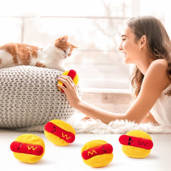 L1rabe hot dog catnip toy with compact size for easy handling