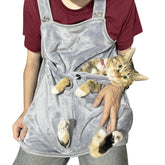 La La Pet adjustable cat apron front bib with drawstring secures paws during grooming