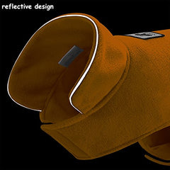 La La Pet Creation Core windproof plush jacket fabric closeup reveals soft fleece texture