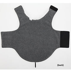 La La Pet Creation Core windproof plush vest with reflective strips boosts night safety.