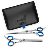 Laazar Pet Grooming Set 7-inch straight shear delivers precise dog and cat grooming.