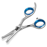 Laazar Straight Dog Grooming Scissors close-up round tip for safe facial trimming