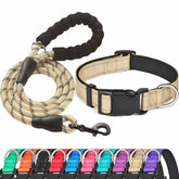Collar reflectivo de Ladoogo con neopreno suave para mayor comodidad nocturna