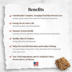 LAFEBER'S Classic Avi-Cakes ingredients highlight non-GMO, human-grade components.
