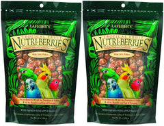 Lafeber's Gourmet Tropical Nutri-Berries two-pack promotes balanced diet for parrots
