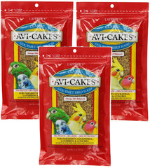 Lafebers Avi-Cakes pack on bird stand supports convenient feeding