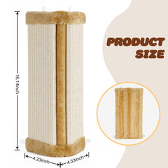 Lahas cat wall corner scratcher sisal detail invites kitten play and exercise