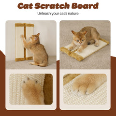 Lahas cat wall corner scratcher mounted in corner saves living room space