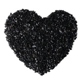 LAIDANLA Obsidian crystal aquarium gravel close-up showing glossy irregular chips for tank decor