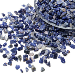 LAIDANLA Sodalite natural gemstone gravel for aquarium decor and water-friendly stones