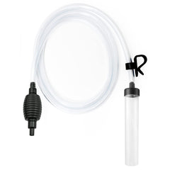 Laifoo 7ft aquarium siphon hose showing long reach for gravel cleaning