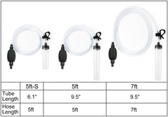 Laifoo aquarium siphon gravel tube with detachable filter demonstrates debris control
