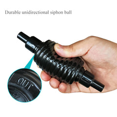 Laifoo elastic clear 25ft hose reaches hard-to-clean tank corners