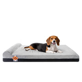 Laifug orthopedic dog bed memory-foam-top cushions joints for comfortable rest