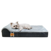 Laifug orthopedic memory foam bed close-up highlighting supportive foam.