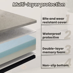 Laifug waterproof liner offers spill protection for easy care.