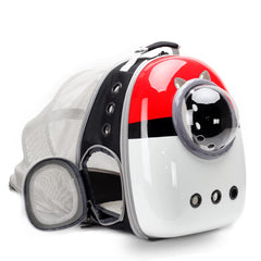 LAIRIES Back Expandable Cat Carrier front bubble window for curious cats, easy access
