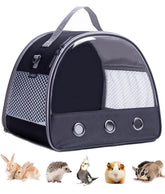 LAIRIES mochila para cobaya con ventana frontal transparente, transporte cómodo