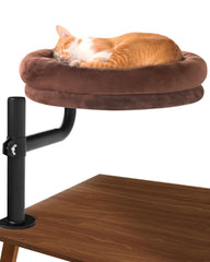Lamlingo cat desk bed setup demonstrates space-saving placement beside your desk.