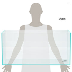 Landen 100P low-iron glass close-up emphasizes high clarity for natural-looking displays