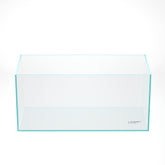 Landen 100P rimless aquarium front view shows bezel-less immersion and broad viewing angles