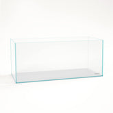 LANDEN 120P rimless tank front view with crystal-clear visibility for aquascaping.