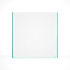 Landen 31-gallon cube rimless aquarium front view, borderless display for modern spaces
